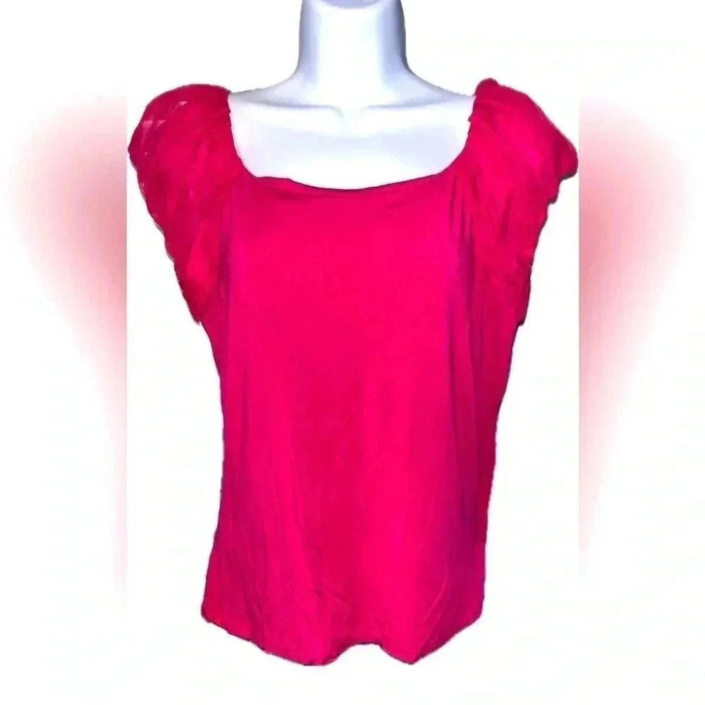 Anne Klein hot pink Barbie core top